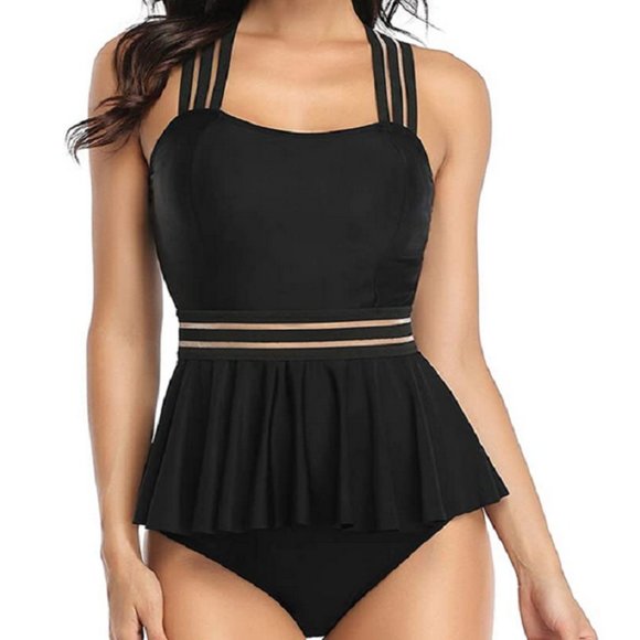 B2Prity Other - XL Size Black Tankini Swimsuit Womens Swim set top/bottoms NEW